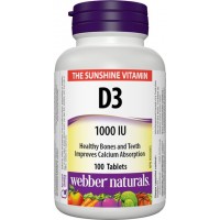 Vitamín D3 1000 IU Webber Naturals Vitamín D3 1000 IU Webber Naturals