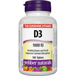 Vitamín D3 1000 IU Webber Naturals Vitamín D3 1000 IU Webber Naturals