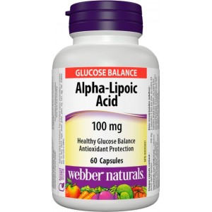 Alfa-lipoová kyselina 100 mg Webber Naturals Alfa-lipoová kyselina 100 mg Webber Naturals