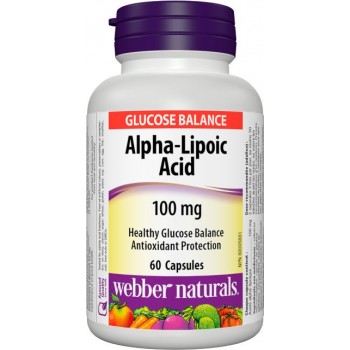 Alfa-lipoová kyselina 100 mg Webber Naturals