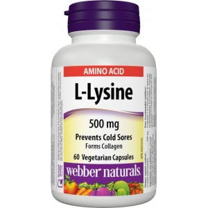 L-Lysine 500 mg Webber Naturals L-Lysine 500 mg Webber Naturals
