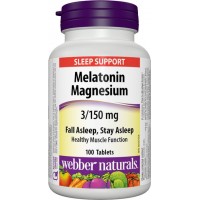 Melatonin 3 mg + Horčík 150 mg Webber Naturals Melatonin 3 mg + Horčík 150 mg Webber Naturals