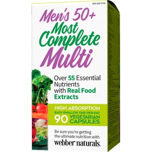 Muži 50+ kompletný multi Webber Naturals Muži 50+ kompletný multi Webber Naturals