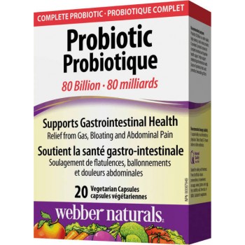 Probiotiká 80 miliárd Webber Naturals Probiotiká 80 miliárd Webber Naturals