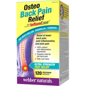 Osteo úľava od bolesti chrbta s InflamEase Webber Naturals