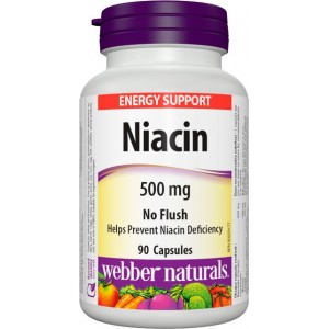 Niacín 500 mg (Vitamín B3) Webber Naturals Niacín 500 mg (Vitamín B3) Webber Naturals