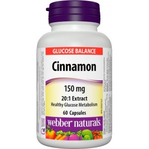 Škoricový extrakt 150 mg Webber Naturals Škoricový extrakt 150 mg Webber Naturals