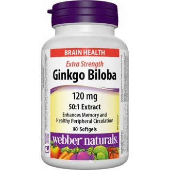 Ginkgo Biloba Forte 120 mg Webber Naturals Ginkgo Biloba Forte 120 mg Webber Naturals
