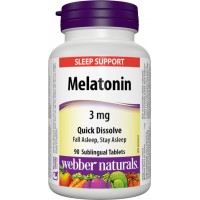 Melatonin 3 mg Webber Naturals Melatonin 3 mg Webber Naturals