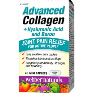 Kolagén + kyselina hyalurónová a bór Webber Naturals Kolagén + kyselina hyalurónová a bór Webber Naturals