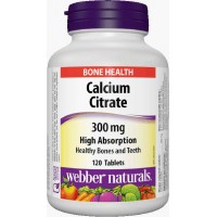 Citrát Vápnika 300 mg s vysokou absorbciou Webber Naturals Citrát Vápnika 300 mg s vysokou absorbciou Webber Naturals