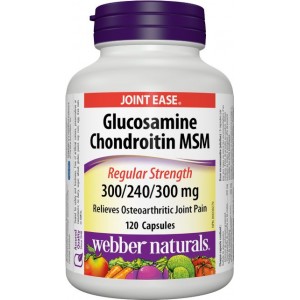 Glukosamín, Chondroitín a MSM 840 mg Webber Naturals Glukosamín, Chondroitín a MSM 840 mg Webber Naturals