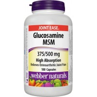Glukozamín MSM s vysokou absorpciou 375/500 mg Webber Naturals