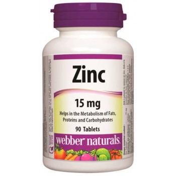Zinok 15 mg Webber Naturals