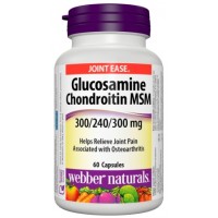 Glukosamín, Chondroitín a MSM 840 mg Webber Naturals